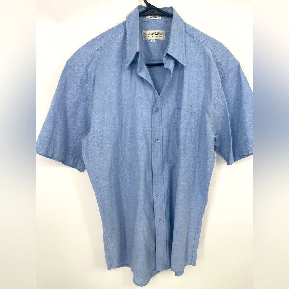 Men's Allyn Saint George short sleeve button down size 15‎ 1/2